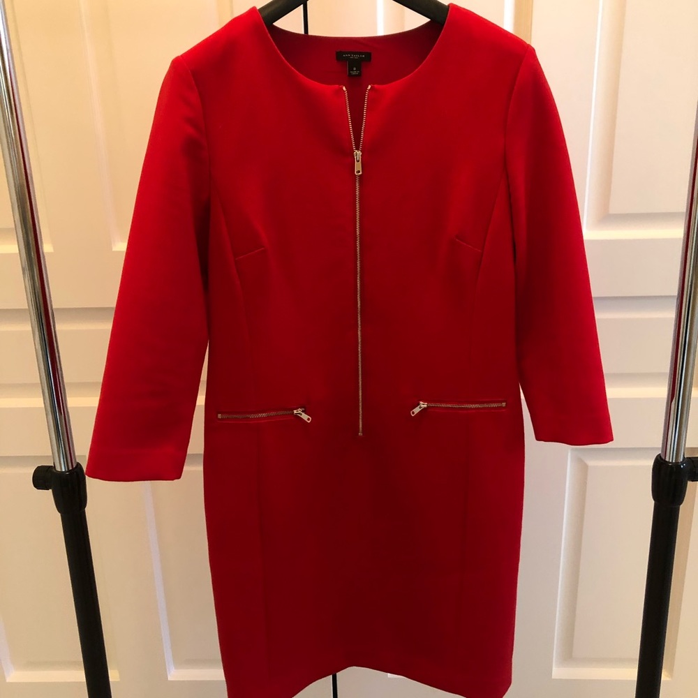 Ann Taylor red dress